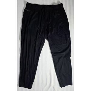 Revolution Scrub Pants Mens XL Black Elastic Waist Drawstring Medical Cherokee